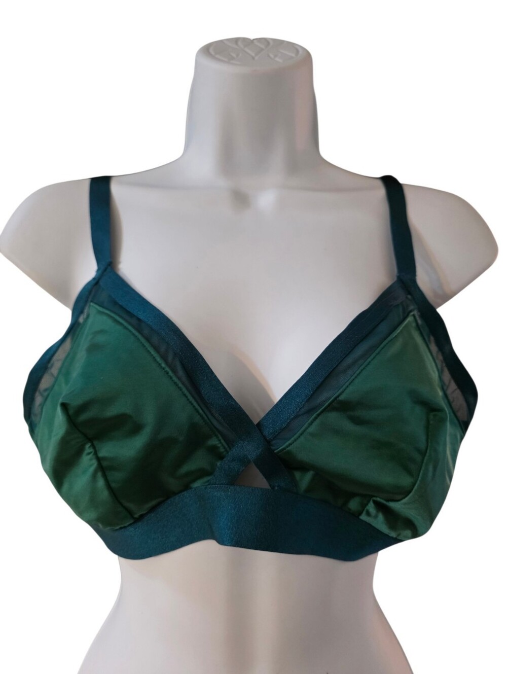 Auden Satin Unlined Bralette- XL